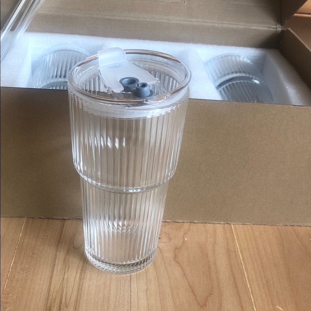 Breck & Fox Ribbed To-Go-Cups NWOT - Picture 2 of 8